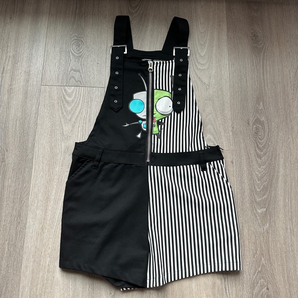 Hot Topic Other - Invader Zim Gir Split Stripe Overall